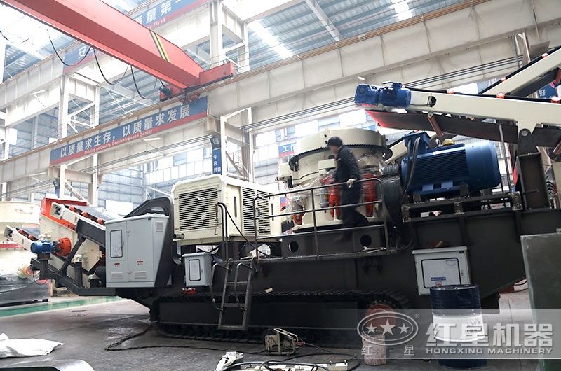 紅星移動式制設(shè)設(shè)備，車間安裝現(xiàn)場