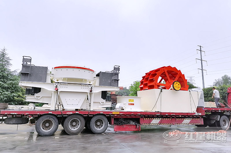 時產100噸洗砂機發貨實拍