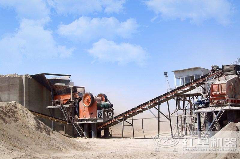 碎石機加工現場