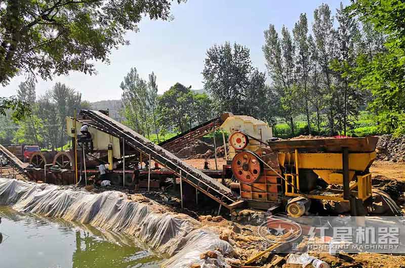 細碎機制砂現場