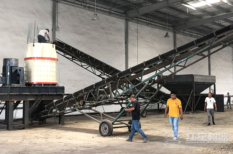 無鐵制砂機現場