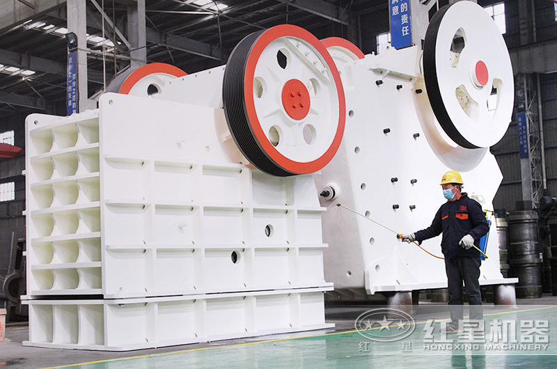 紅星大型顎式破碎機成品實拍