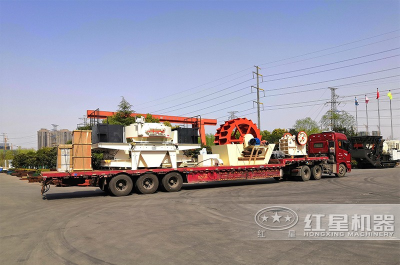 河卵石機制砂生產線發貨