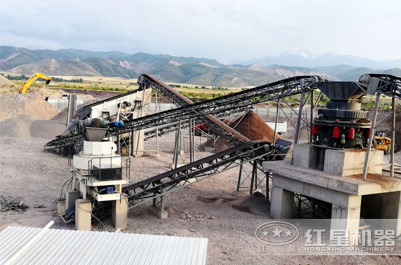 砂石破碎機械成套設備作業現場展示